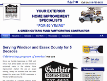 Tablet Screenshot of exteriorhomeimprovements.com